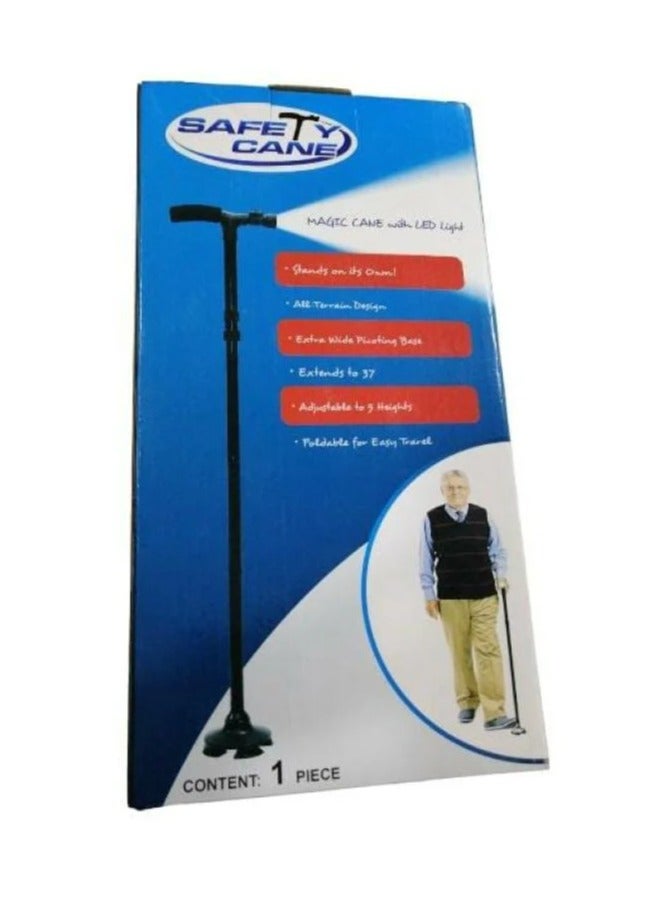 عكاز ارتكاز ماجيك عصا قابلة للطي مع ضوء LED انيقة وعملية تمنع الانزلاق - Image 4